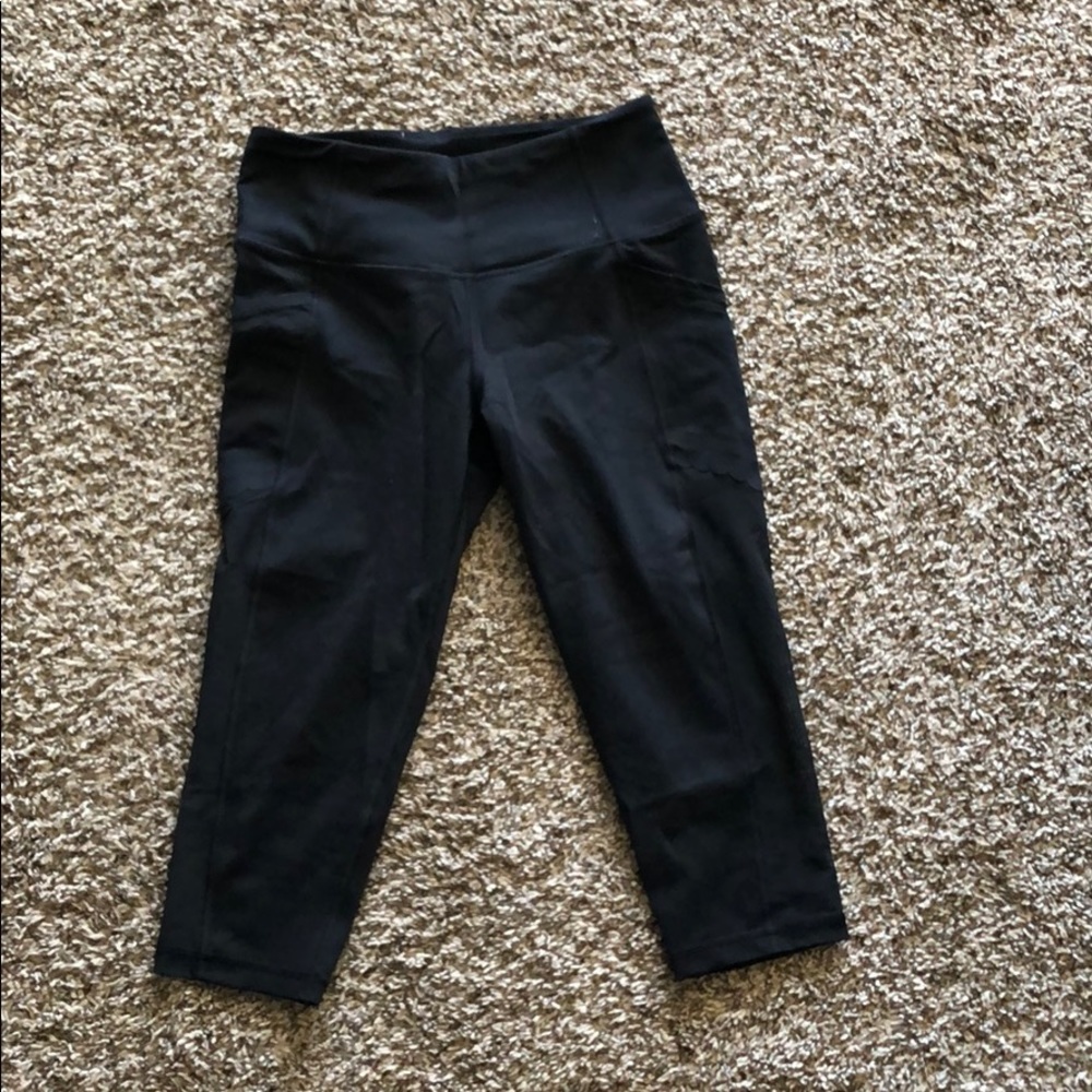 Mesh crop leggings